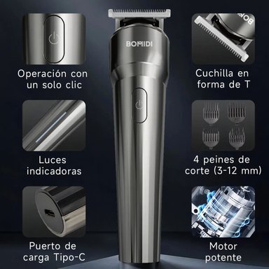 CORTADORA DE CABELLO 3 EN 1 BOMIDI L2 RECARGABLE 4 NIVELES - 3