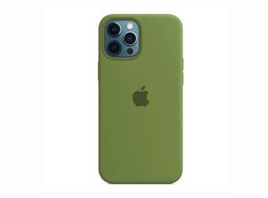 CASE APPLE IPHONE 15 SILICONA PRO MAX VERDE MILITAR - 1