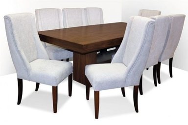 JUEGO COMEDOR MOBILIARI 8 SILLAS NOGAL MP NAVILLER - 1