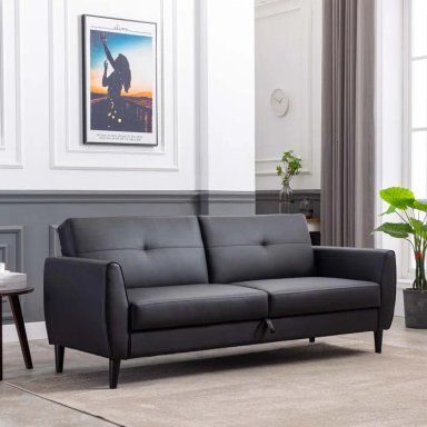 SOFA CAMA MOBILIARI TEEX NEGRO - 1