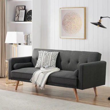 SOFA CAMA MOBILIARI DROOL GRIS OSCURO - 1