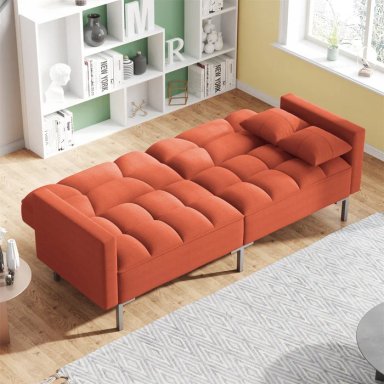 SOFA CAMA MOBILIARI URRU NARANJA - 1