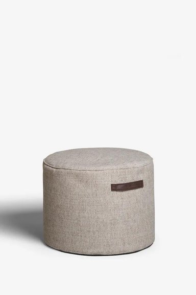PUFF CASA CONCEPTO PERU ANTUD REDONDO 45CM X 44CM GRIS - 2