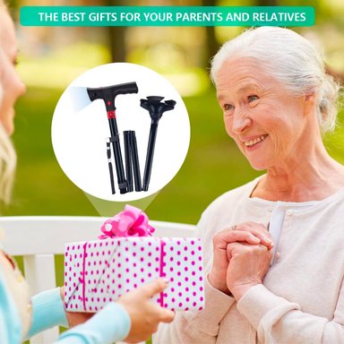 BASTÓN PERUMASSAGE PLEGABLE CON LINTERNA Y ALARMA - 6