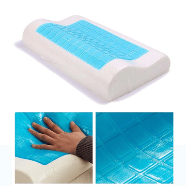 ALMOHADA PERUMASSAGE CON GEL ORTOPÉDICA CERVICAL VISCOELÁSTICA Y FUNDA 55 X 35 CM - 2