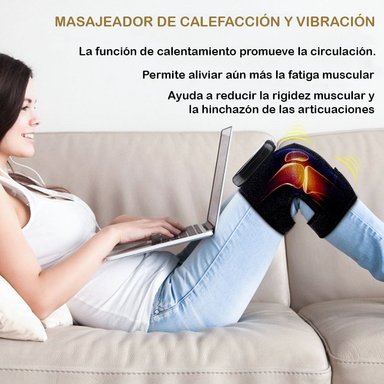 MASAJEADOR DE RODILLA, CODOS CON COMPRESIÓN DE AIRE, CALOR Y VIBRACIÓN - 2
