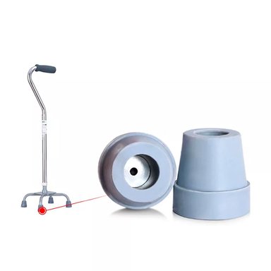 BASTÓN CUATRO PATAS TIPO CISNE -SOPORTE Y EQUILIBRIO EXTRA COLOR PLATA - 5
