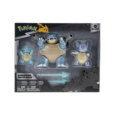 FIGURA JAZWARES POKEMON SELECT SQUIRTLE WARTOTLE BLASTOISE - 2