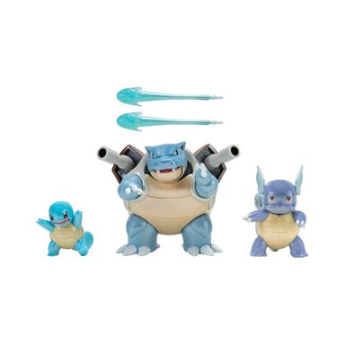 FIGURA JAZWARES POKEMON SELECT SQUIRTLE WARTOTLE BLASTOISE - 3