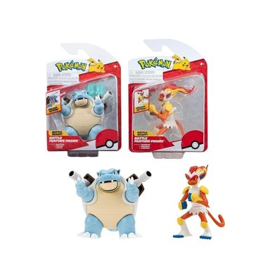 FIGURA JAZWARES POKEMON PACK BLASTOISE INFERNAPE - 1