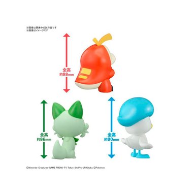 COLECCIONABLE POKÉMON BANDAI SPIRITS MODEL KIT SPRIGATITO FUECOCO QUAXLY - 3