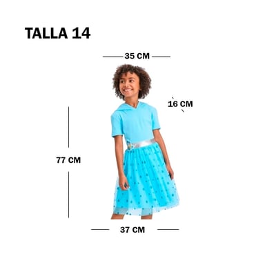 POKEMON VESTIDO SQUIRTLE NIÑA DISFRAZ TALLA 14 - 2