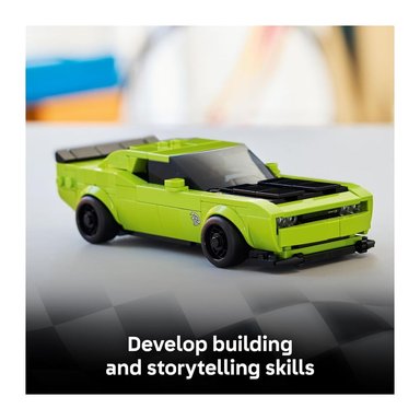 LEGO SPEED CHAMPIONS CHALLENGER SRT HELLCAT SPORTS CAR 77237 - 4