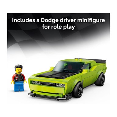 LEGO SPEED CHAMPIONS CHALLENGER SRT HELLCAT SPORTS CAR 77237 - 5