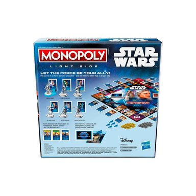 MONOPOLY HASBRO STAR WARS LIGHT SIDE EXCLUSIVO USA - 6