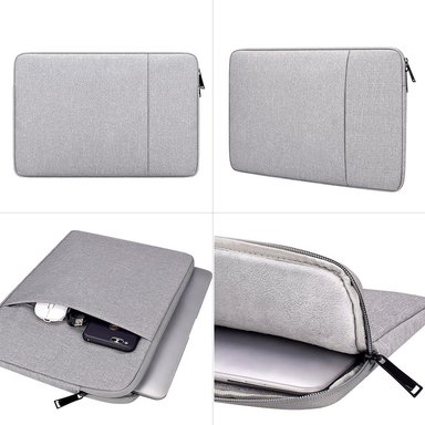 MALETÍN HYGGE TECH FUNDA IMPERMEABLE LAPTOP HASTA 15.6” PLATEADO - 2