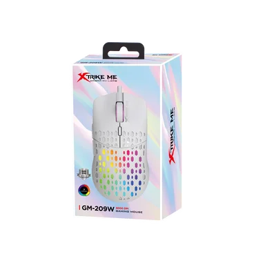 MOUSE GAMER XTRIKE ME GM-209W BLANCO RGB BACKLIT - 1