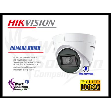 KIT 2 CÁMARA VIGILANCIA HIKVISION HD 720P 1 TB | 1 CAMARA MICROFONO - 2