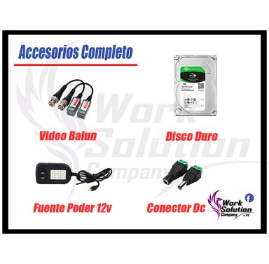 KIT 2 CÁMARA SEGURIDAD HIKVISION EXTERIOR FULL HD 1080P + DISCO 1 TB - 5