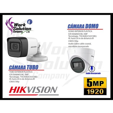 KIT 2 CÁMARA SEGURIDAD HIKVISION 5MP 1 TB | 01 CÁMARA AUDIO INCORPORADO - 4