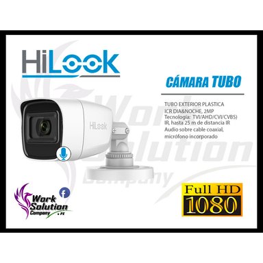 KIT 2 CÁMARA SEGURIDAD HILOOK FULL HD 2 CON AUDIO + DISCO 1 TB - 6