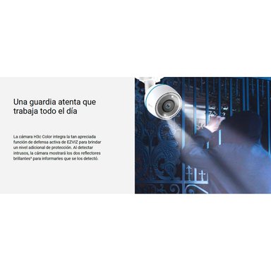 KIT CÁMARA SEGURIDAD EZVIZ H6C + H3C FULL HD 360 AUDIO 2VÍAS DETECCIÓN MOVIMIENTO VISIÓN NOCTURNA - 5