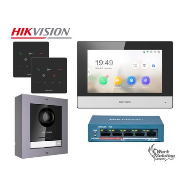 KIT VIDEOPORTERO IP HIKVISION DS-KIS602 CÁMARA 2MP APP LLAMADA 2 ANEXOS - 1
