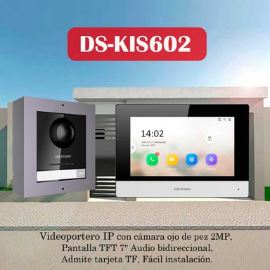 KIT VIDEOPORTERO IP HIKVISION DS-KIS602 CÁMARA 2MP APP LLAMADA 2 ANEXOS - 3
