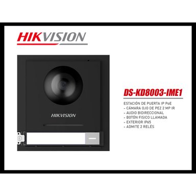 KIT VIDEOPORTERO IP HIKVISION DS-KIS602 CÁMARA 2MP APP LLAMADA 2 ANEXOS - 4