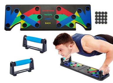 TABLERO CROM FIT FLEXIONES DINAMICO PLEGABLE MULTIFUNCIONAL PLANCHAS PUSH UP - 1