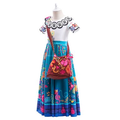 DISFRAZ NIÑA MULTICOLOR ENCANTO VESTIDO MIRABEL DISNEY - 2