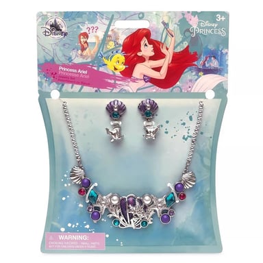 SET JOYAS DISNEY STORE LA SIRENITA PRINCESA ARIEL - 3