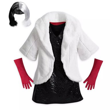 DISFRAZ NIÑA DISNEY STORE MULTICOLOR 101 DÁLMATAS CRUELLA DE VIL - 1