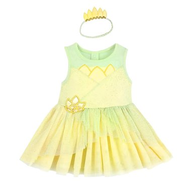 DISFRAZ DISNEY STORE VERDE PRINCESA TIANA BEBÉ - 1