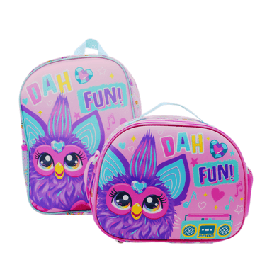 Pack Escolar Nido Mochila + Lonchera Furby Niña - 1