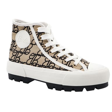 ZAPATILLAS MUJER BARBIE BOTIN BEIGE - 1