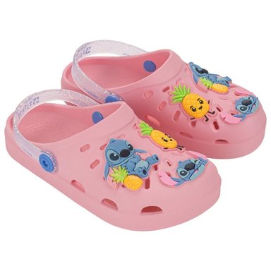 SANDALIAS NIÑA CANASTA STITCH ROSADO - 1