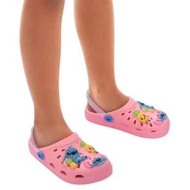 SANDALIAS NIÑA CANASTA STITCH ROSADO - 2