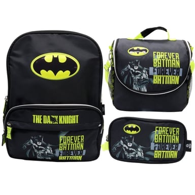 PACK ESCOLAR MOCHILA JUVENIL BATMAN OFICIO - 1