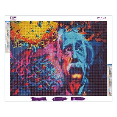DIAMOND PAINTINGS MAKA - EINSTEIN 40X50 CM | BLANCO - 2