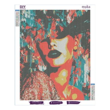 DIAMOND PAINTINGS MAKA - SEXY LIPSTICK 40X50 CM | BLANCO - 2