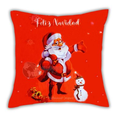 FUNDA MULTICOLOR NAVIDEÑA COJIN 45 X 45 CM DISEÑO NAVIDAD - 2