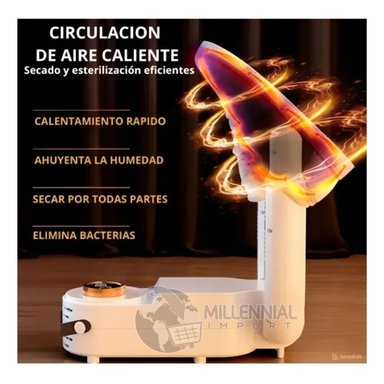 SECADOR DE CALZADOS MULTIUSOS ELÉCTRICO CON TEMPORIZADOR PORTÁTIL - 6