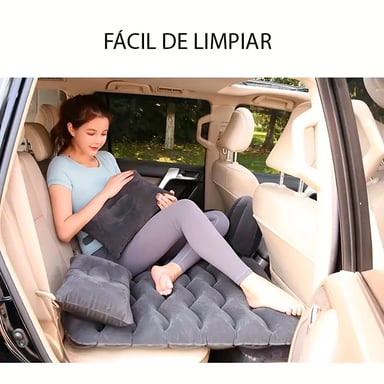 CAMA COLCHÓN INFLABLE PARA VIAJE AUTO + INFLADOR + ALMOHADAS - 3