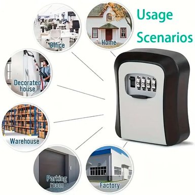 CAJA FUERTE DE SEGURIDAD DE METAL GUARDA CON CLAVE NUMÉRICA - 2