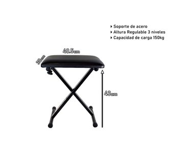 ASIENTO SOUNDKING DF019 PIANO REGULABLE - 3