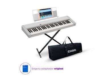 TECLADO CASIO CT-S1 PACK PIANO BLANCO - 1