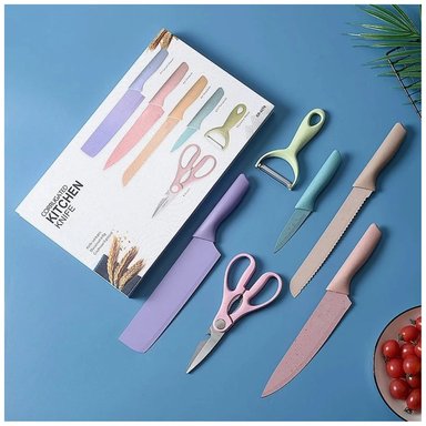 SET CUCHILLOS COCINA PASTEL 6 PIEZAS - 3