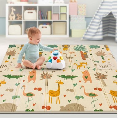 ALFOMBRA DE JUEGO PLEGABLE PORTÁTIL REVERSIBLE PARA BEBÉ - 1