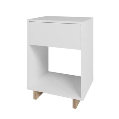 VELADOR TU MESITA MODERNO KAWI 1 CAJÓN BLANCO - 2